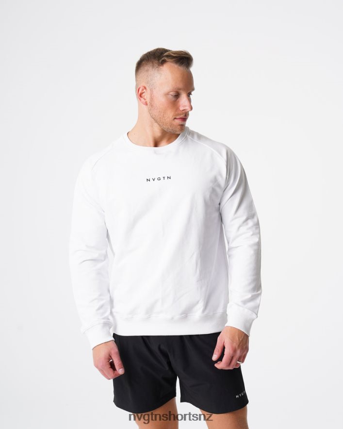 NVGTN Men Crew Neck Sweatshirt 8204ZJ791 White Tops