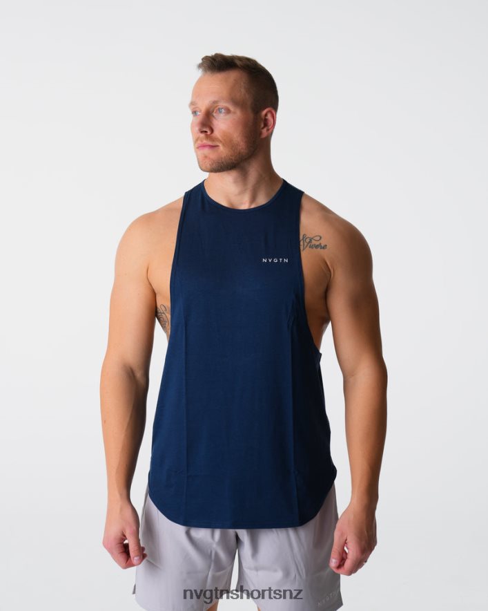 NVGTN Men Pulse Edge Tank 8204ZJ775 Navy Tops