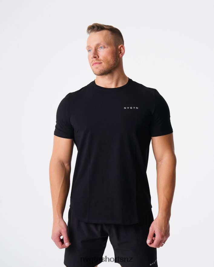 NVGTN Men Pulse Fitted Tee 8204ZJ767 Black Tops