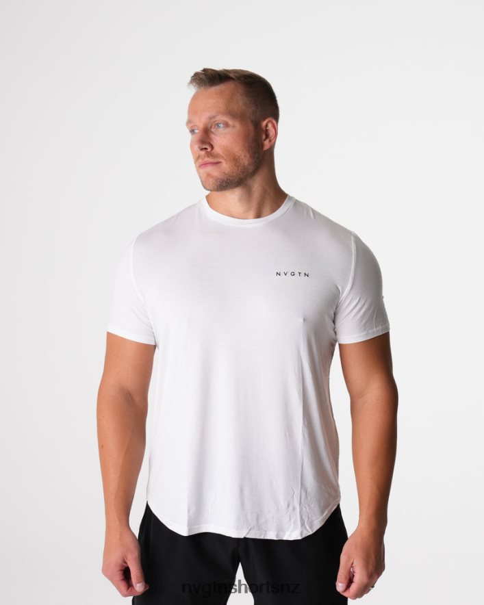 NVGTN Men Tech Fitted Tee 8204ZJ758 White Tops