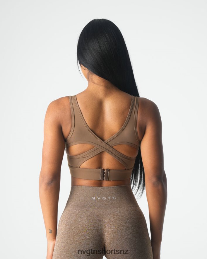 NVGTN Women Allure Bra 8204ZJ92 Mocha Fitness