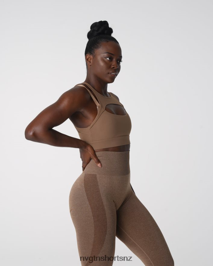 NVGTN Women Apex Bra 8204ZJ152 Mocha Fitness