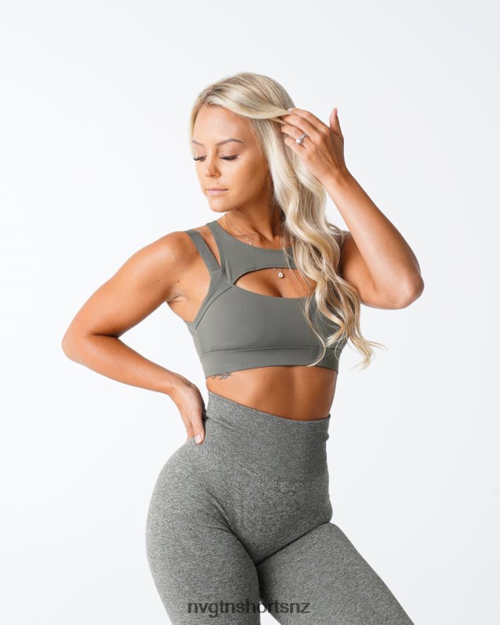 NVGTN Women Apex Bra 8204ZJ210 Khaki Green Fitness