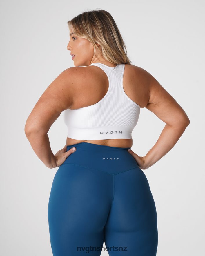 NVGTN Women Cinched Seamless Bra 8204ZJ155 White Fitness