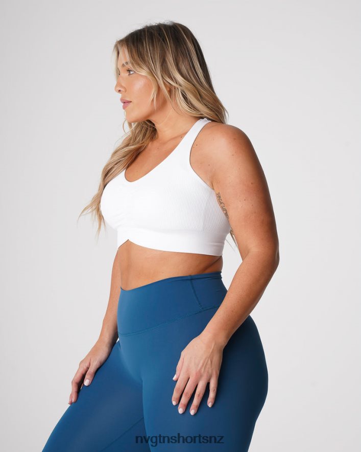 NVGTN Women Cinched Seamless Bra 8204ZJ155 White Fitness
