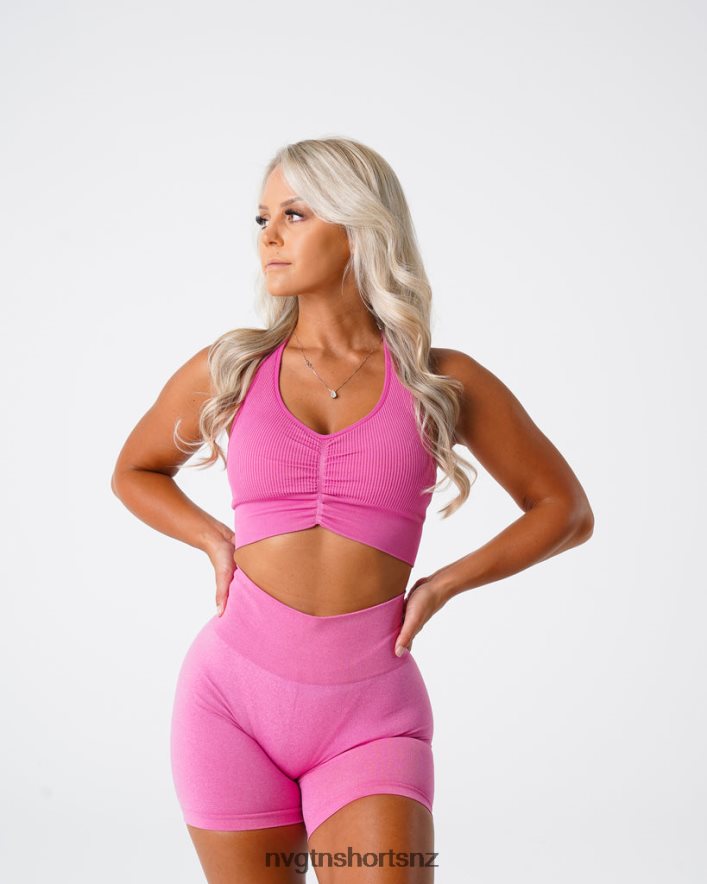 NVGTN Women Cinched Seamless Bra 8204ZJ207 Bubble Gum Pink Fitness