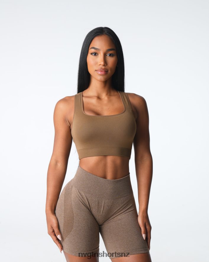 NVGTN Women Empower Seamless Bra 8204ZJ4 Mocha Fitness