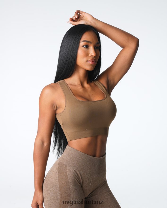 NVGTN Women Empower Seamless Bra 8204ZJ4 Mocha Fitness