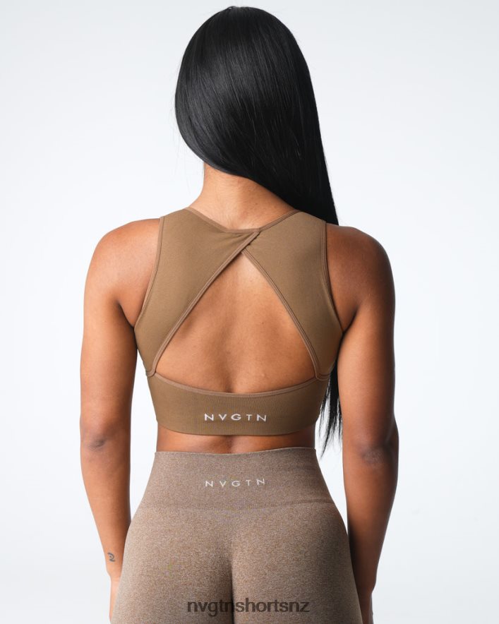 NVGTN Women Empower Seamless Bra 8204ZJ4 Mocha Fitness