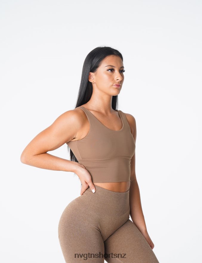 NVGTN Women Essence Bra 8204ZJ104 Mocha Fitness