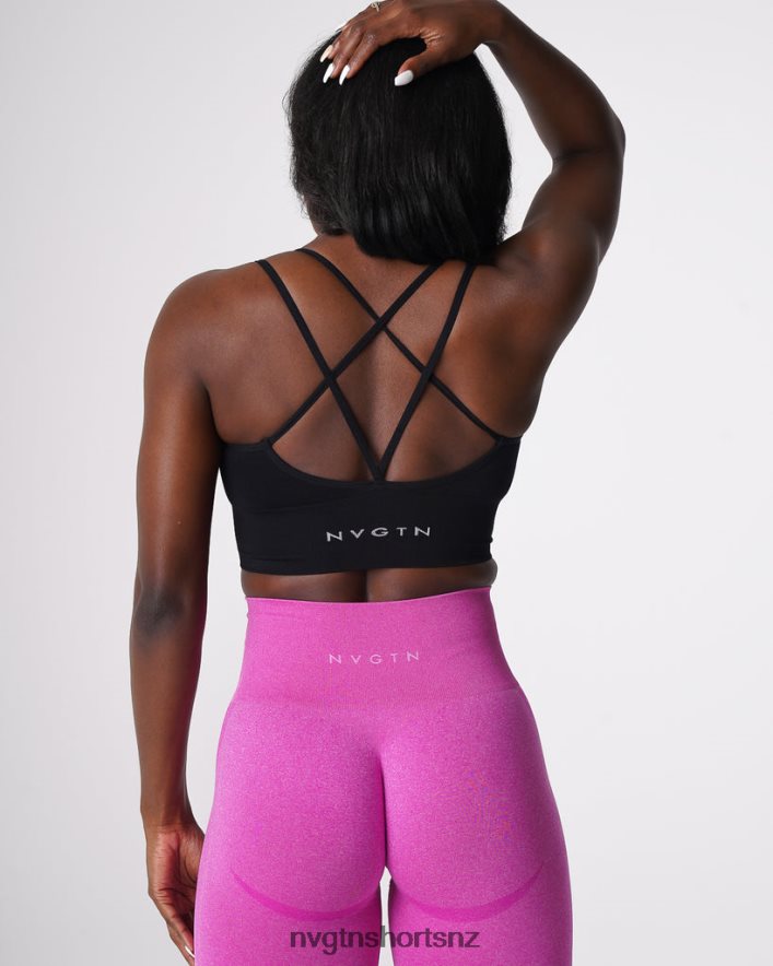 NVGTN Women Flourish Seamless Bra 8204ZJ162 Black Fitness