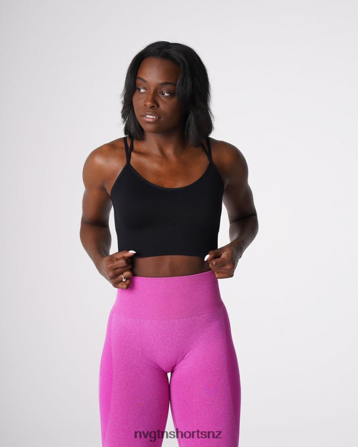 NVGTN Women Flourish Seamless Bra 8204ZJ162 Black Fitness