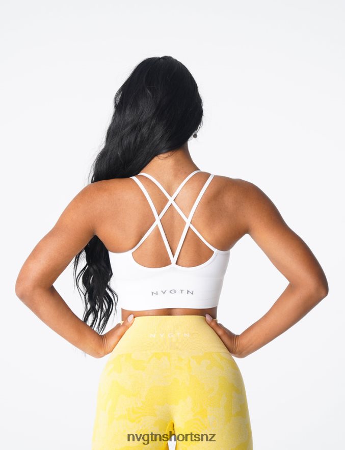 NVGTN Women Flourish Seamless Bra 8204ZJ163 White Fitness