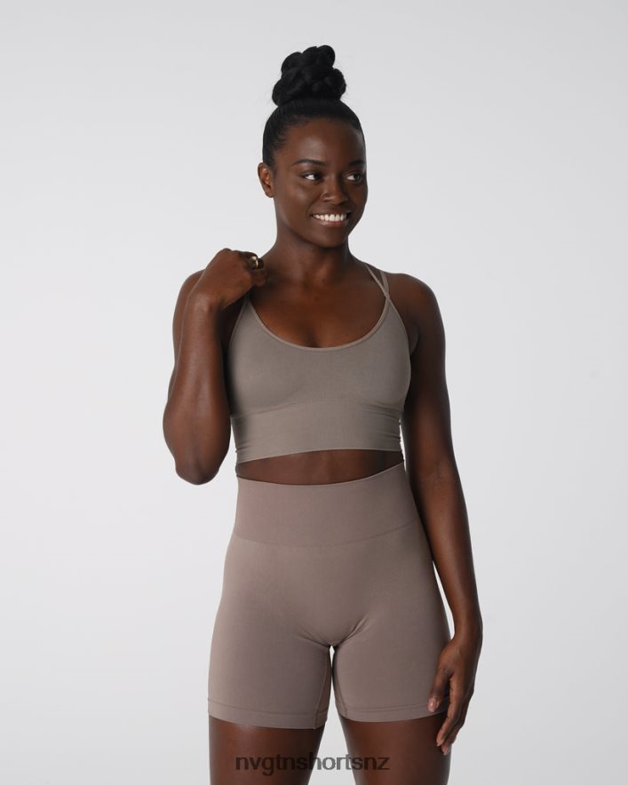 NVGTN Women Flourish Seamless Bra 8204ZJ164 Taupe Fitness
