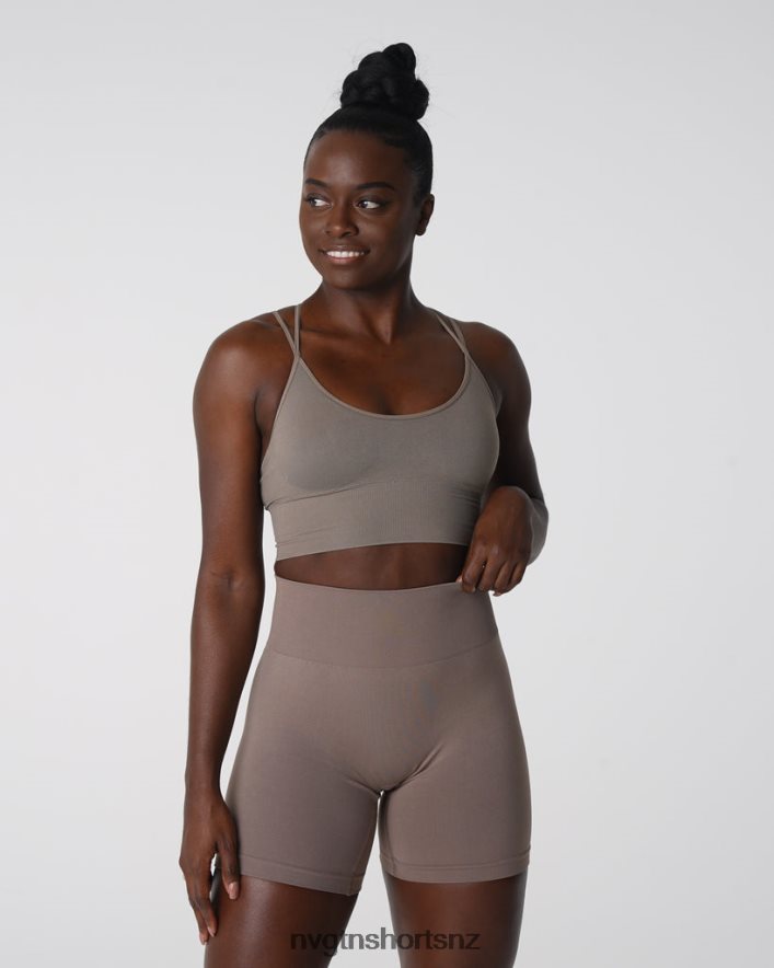 NVGTN Women Flourish Seamless Bra 8204ZJ164 Taupe Fitness