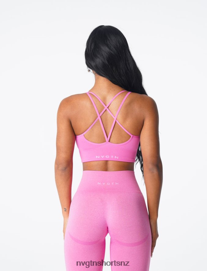 NVGTN Women Flourish Seamless Bra 8204ZJ168 Bubble Gum Pink Fitness