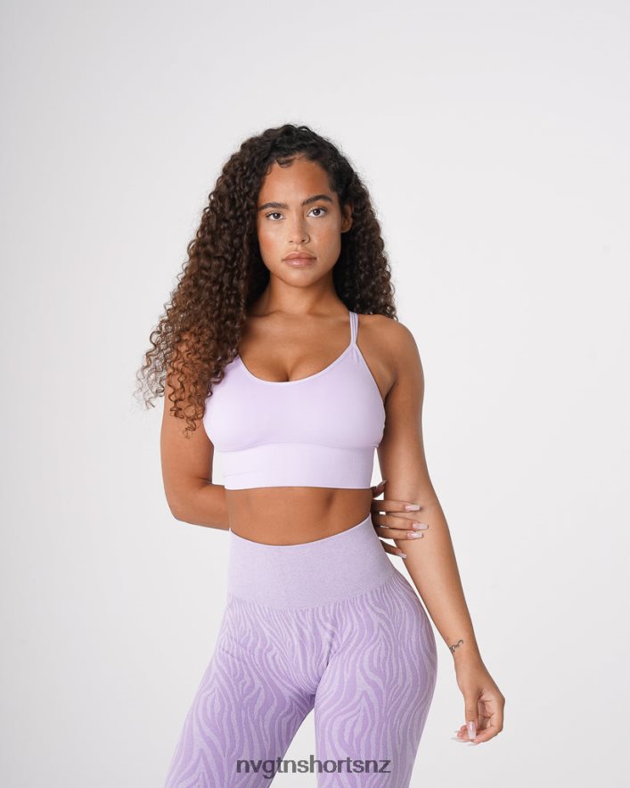 NVGTN Women Flourish Seamless Bra 8204ZJ59 Lavender Fitness