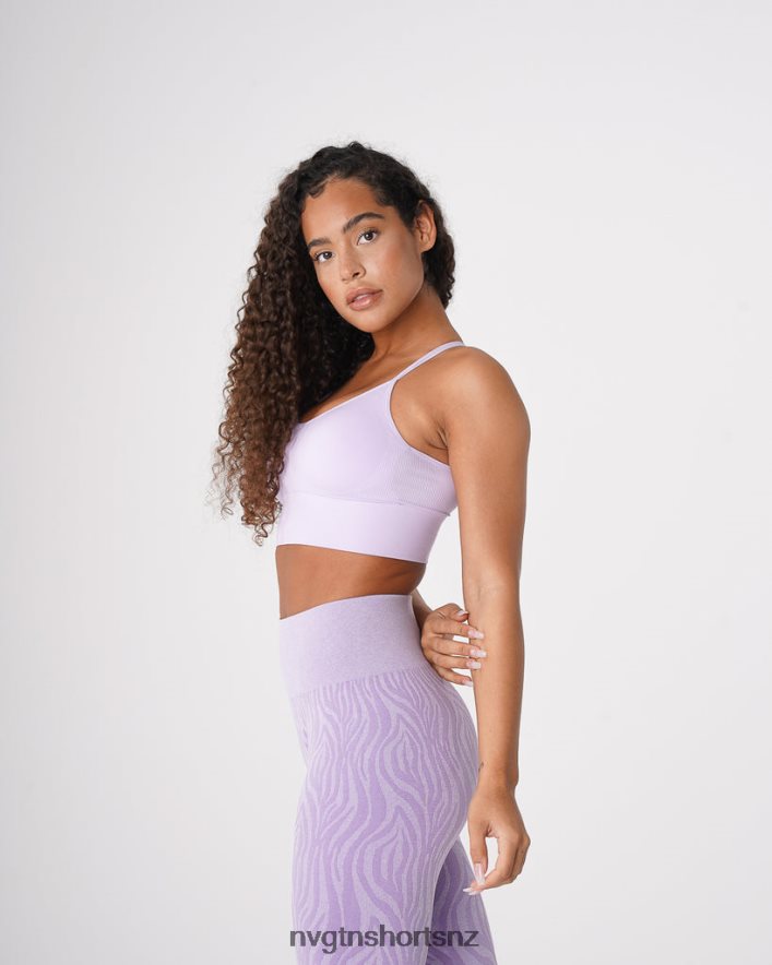 NVGTN Women Flourish Seamless Bra 8204ZJ59 Lavender Fitness