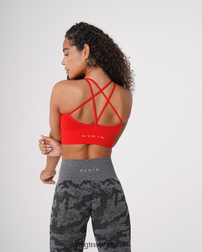 NVGTN Women Flourish Seamless Bra 8204ZJ60 Scarlet Fitness