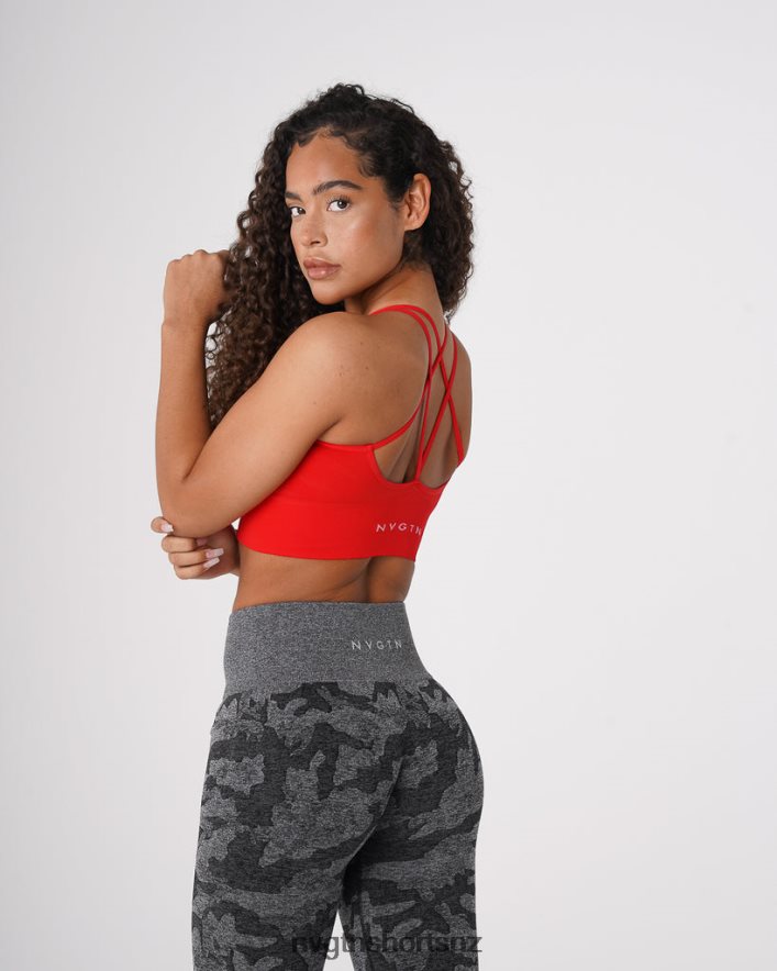 NVGTN Women Flourish Seamless Bra 8204ZJ60 Scarlet Fitness