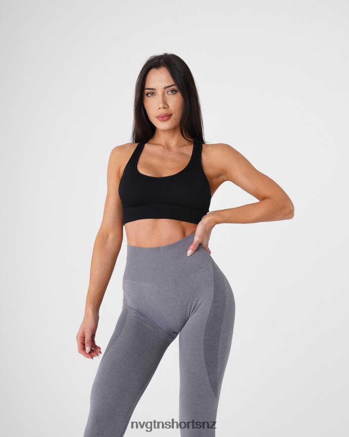 NVGTN Women Galaxy Ribbed Seamless Bra 8204ZJ158 Black Fitness