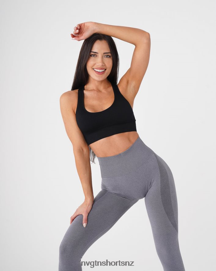 NVGTN Women Galaxy Ribbed Seamless Bra 8204ZJ158 Black Fitness