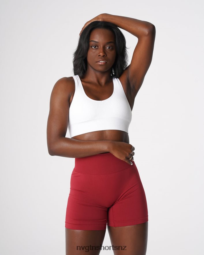 NVGTN Women Galaxy Ribbed Seamless Bra 8204ZJ159 White Fitness