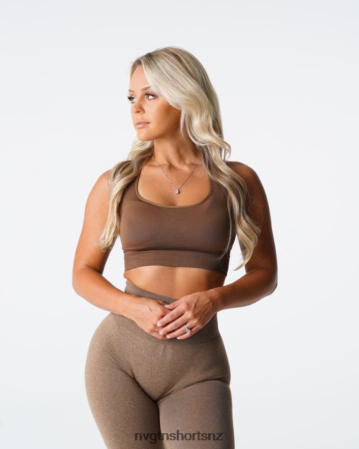 NVGTN Women Ignite Seamless Bra 8204ZJ178 Mocha Fitness