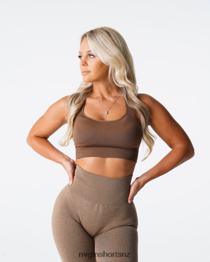 NVGTN Women Ignite Seamless Bra 8204ZJ178 Mocha Fitness