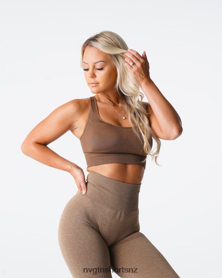 NVGTN Women Ignite Seamless Bra 8204ZJ178 Mocha Fitness