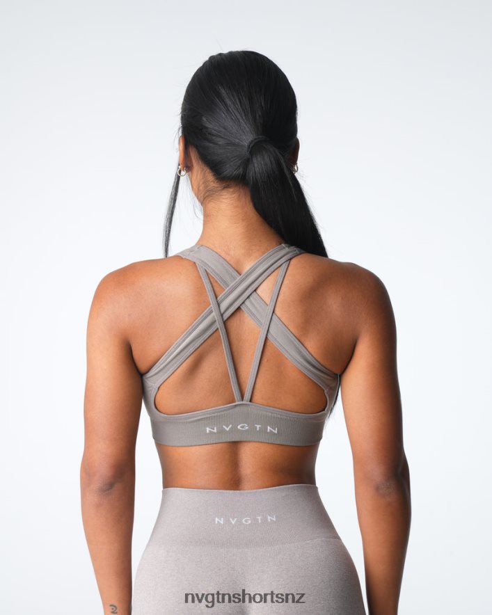 NVGTN Women Inspire Seamless Bra 8204ZJ16 Taupe Fitness