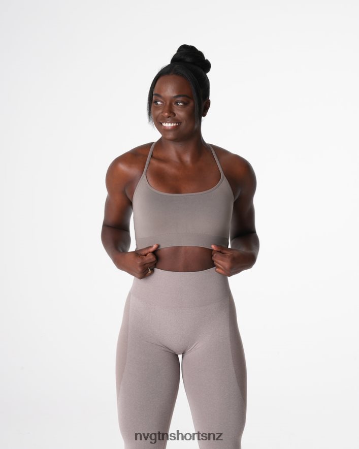 NVGTN Women Invincible Seamless Bra 8204ZJ27 Taupe Fitness