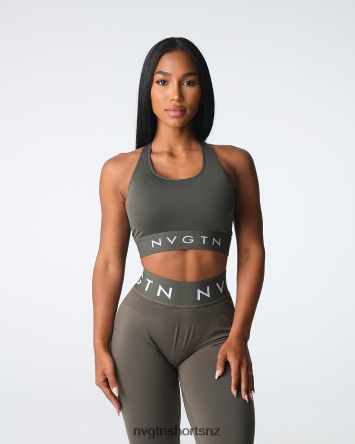 NVGTN Women Legacy Sport Seamless Bra 8204ZJ23 Olive Fitness