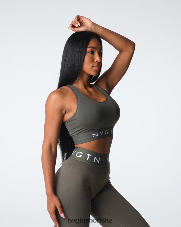 NVGTN Women Legacy Sport Seamless Bra 8204ZJ23 Olive Fitness