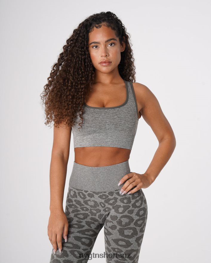 NVGTN Women Leopard Eclipse Seamless Bra 8204ZJ219 Khaki Green Fitness