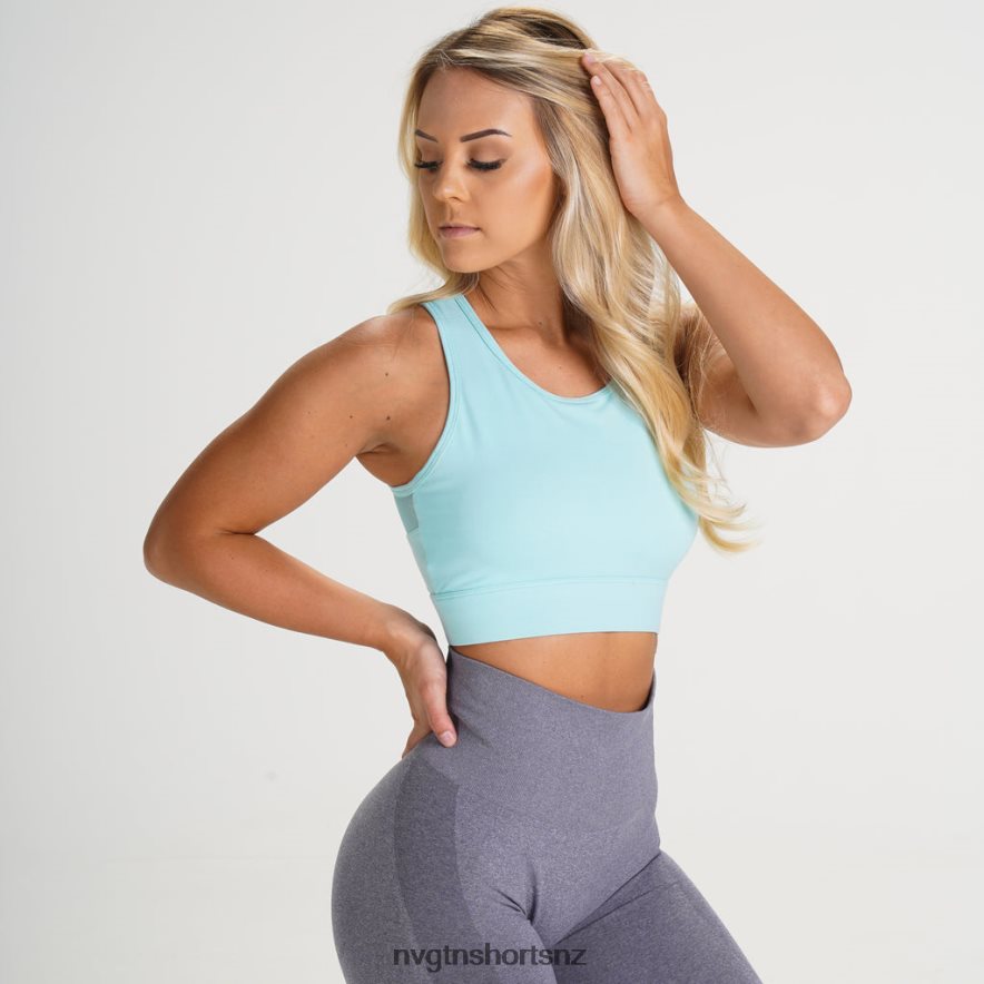 NVGTN Women Lush Mesh Sports Bra 8204ZJ304 Aqua Fitness