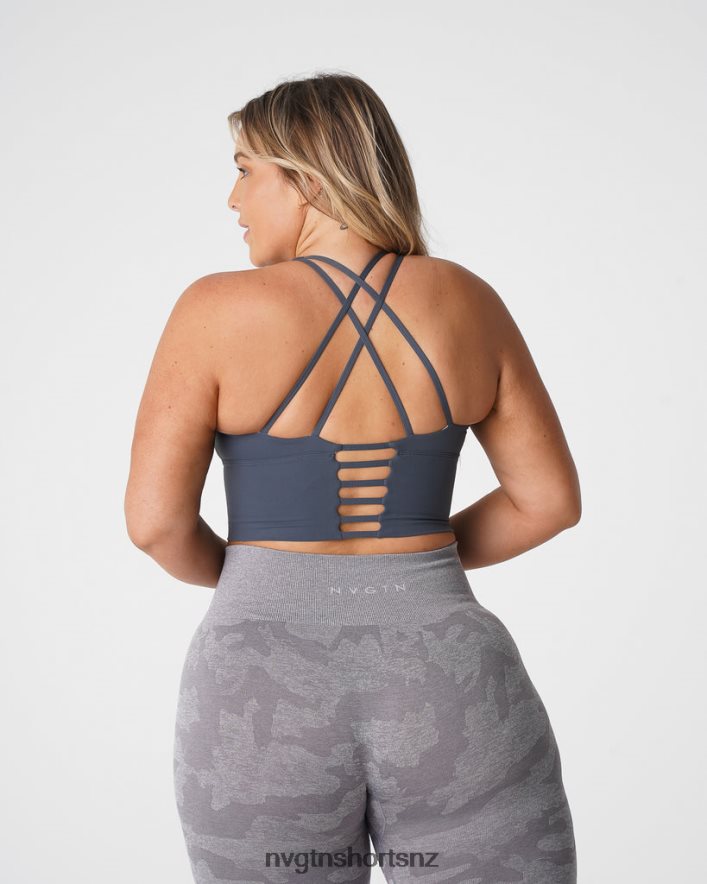 NVGTN Women Matrix Bra Top 8204ZJ229 Stone Grey Fitness