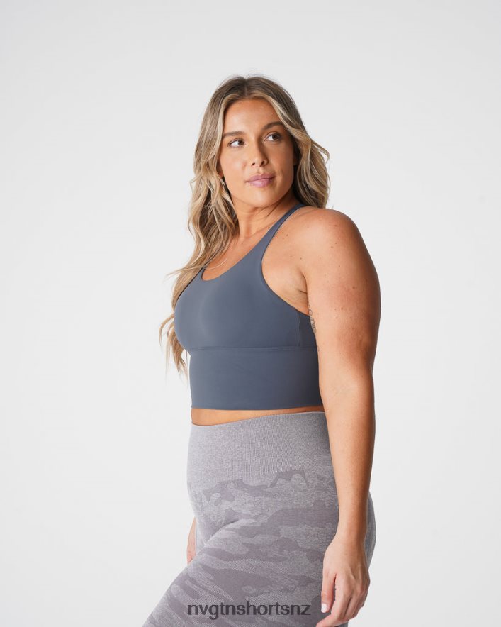 NVGTN Women Matrix Bra Top 8204ZJ229 Stone Grey Fitness