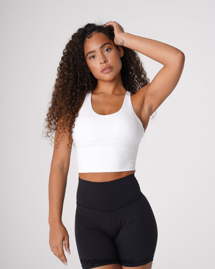 NVGTN Women Matrix Bra Top 8204ZJ82 White Fitness