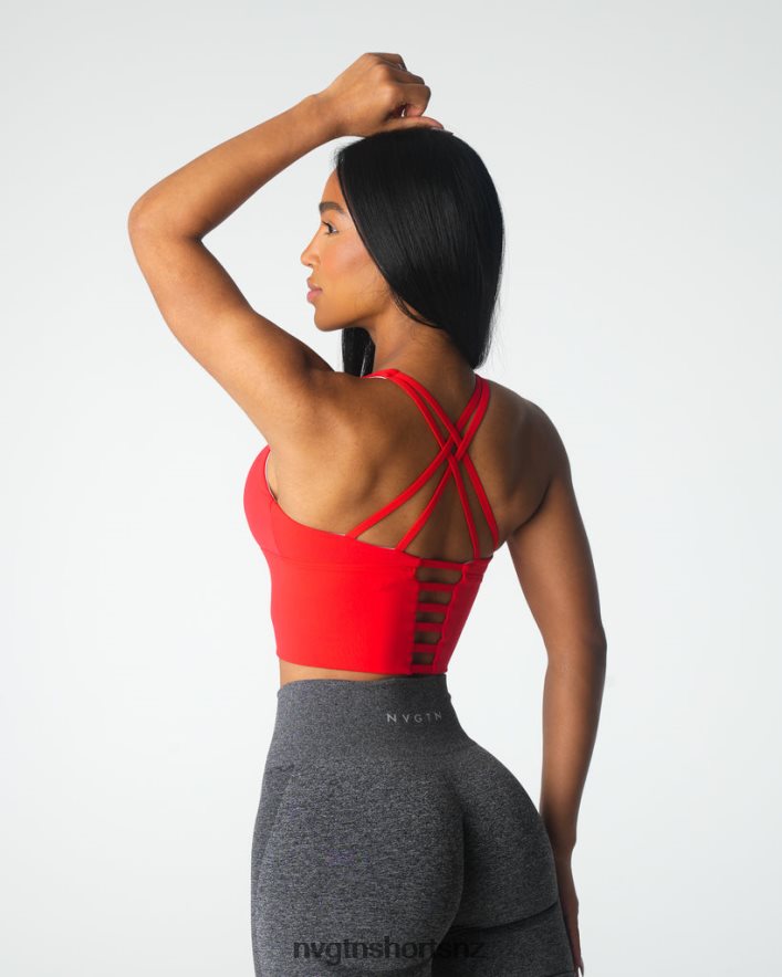 NVGTN Women Matrix Bra Top 8204ZJ86 Scarlet Fitness