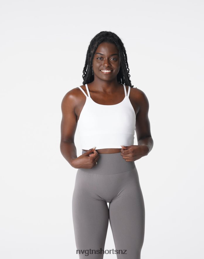 NVGTN Women Poise Bra Top 8204ZJ106 White Fitness