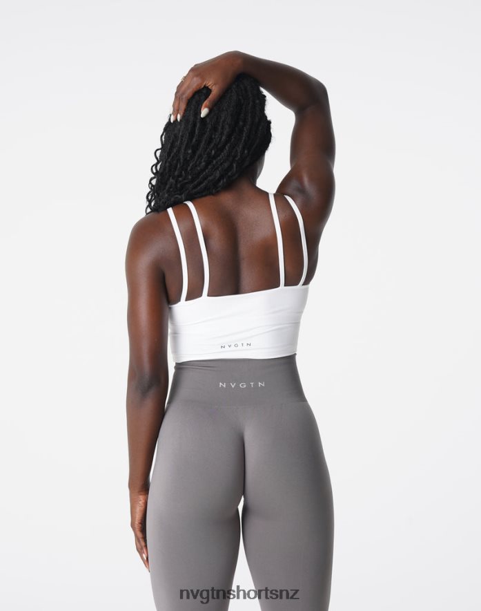 NVGTN Women Poise Bra Top 8204ZJ106 White Fitness