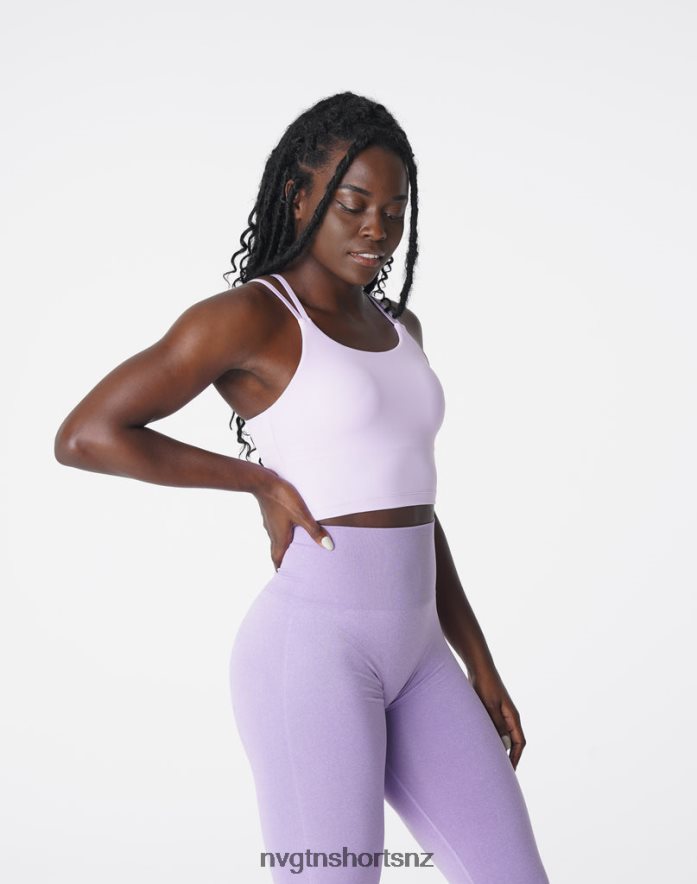 NVGTN Women Poise Bra Top 8204ZJ192 Lavender Fitness