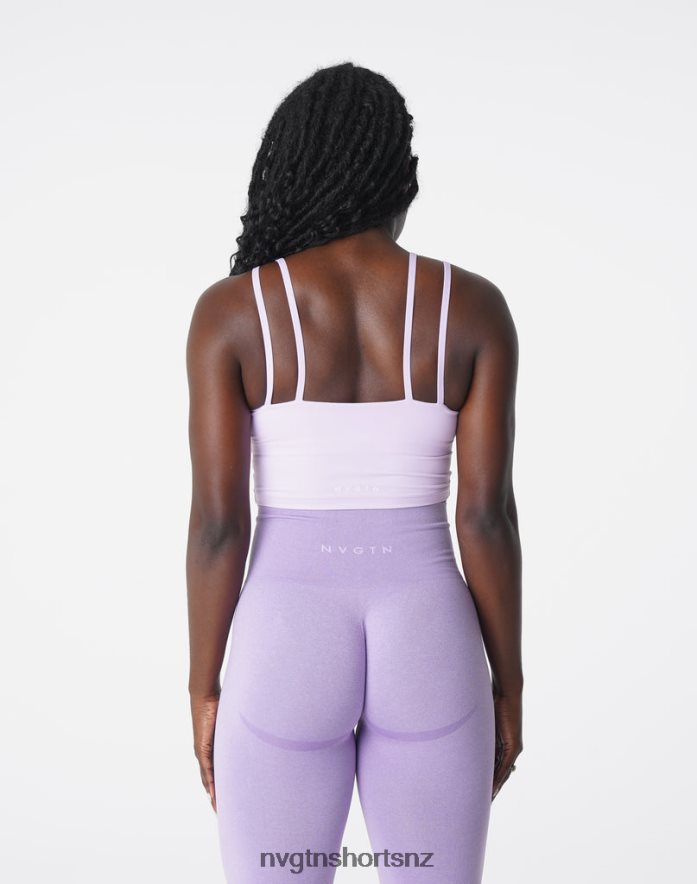 NVGTN Women Poise Bra Top 8204ZJ192 Lavender Fitness