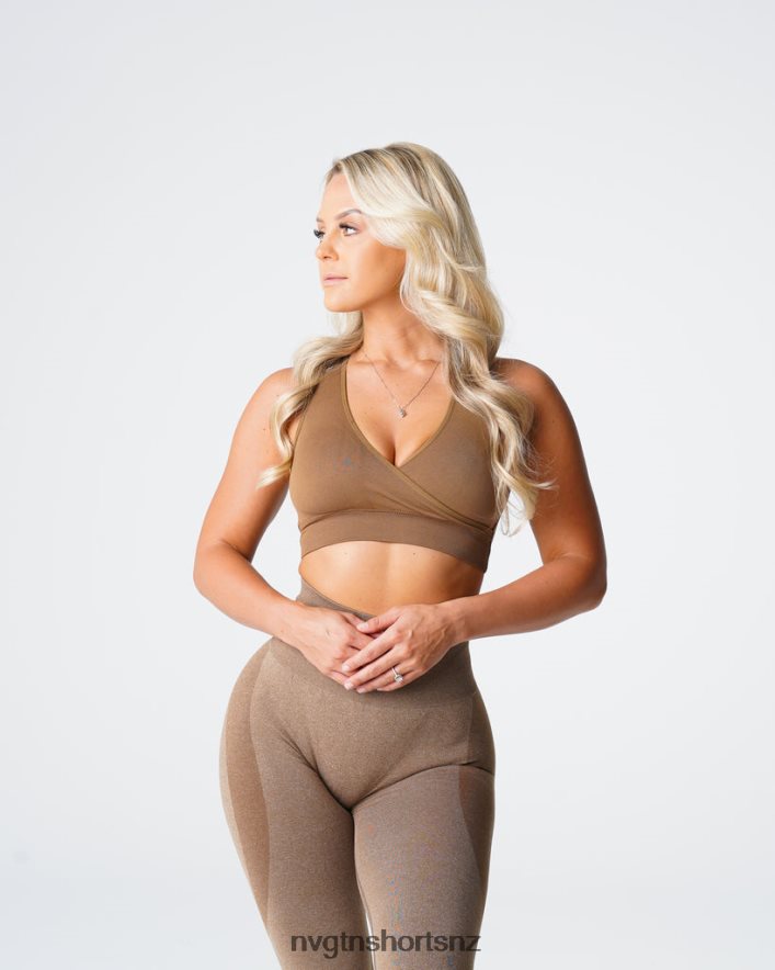 NVGTN Women Pursuit Seamless Bra 8204ZJ144 Mocha Fitness