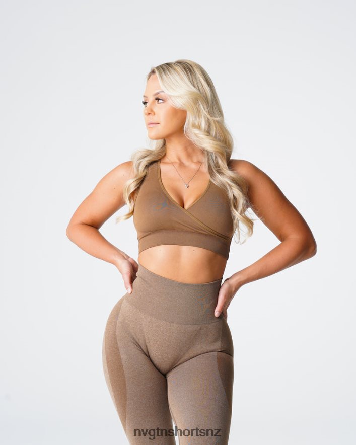 NVGTN Women Pursuit Seamless Bra 8204ZJ144 Mocha Fitness