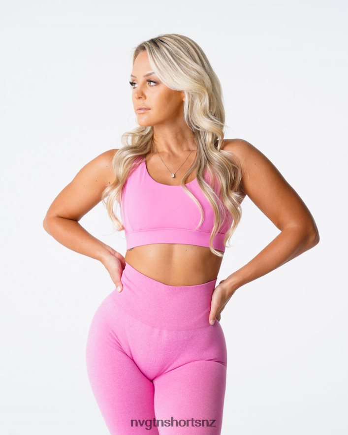 NVGTN Women Reveal Bra 8204ZJ171 Bubble Gum Pink Fitness