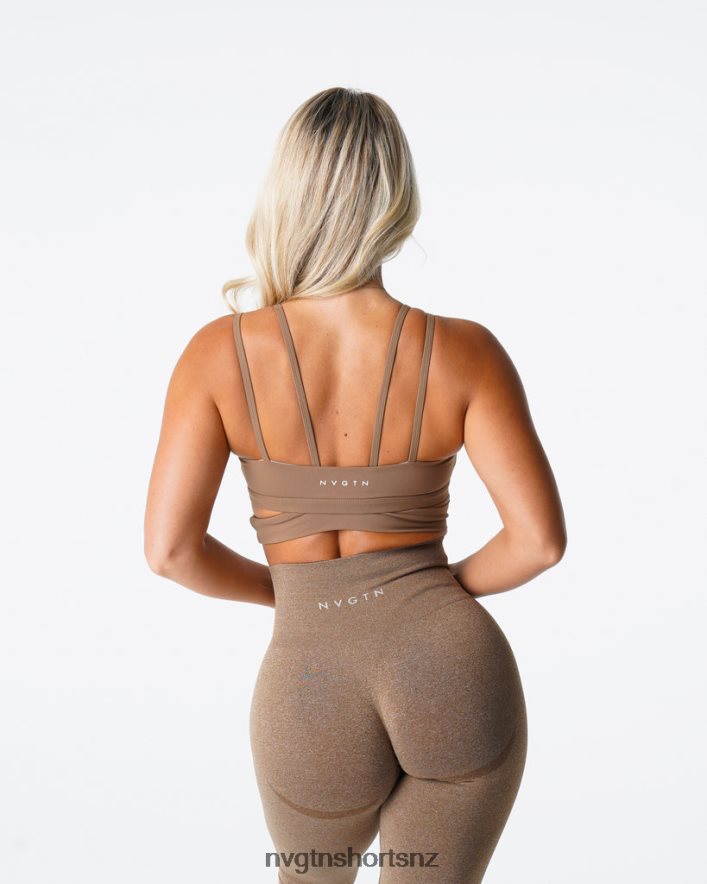 NVGTN Women Revolve Bra 8204ZJ100 Mocha Fitness