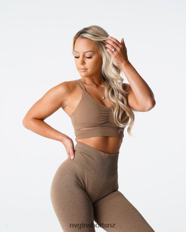 NVGTN Women Revolve Bra 8204ZJ100 Mocha Fitness
