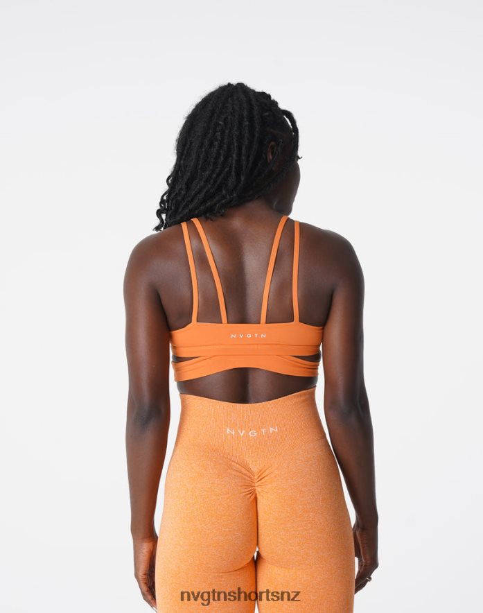 NVGTN Women Revolve Bra 8204ZJ194 Burnt Orange Fitness